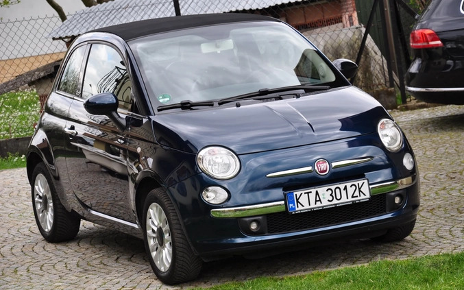 Fiat 500 cena 27500 przebieg: 90000, rok produkcji 2012 z Tarnów małe 781